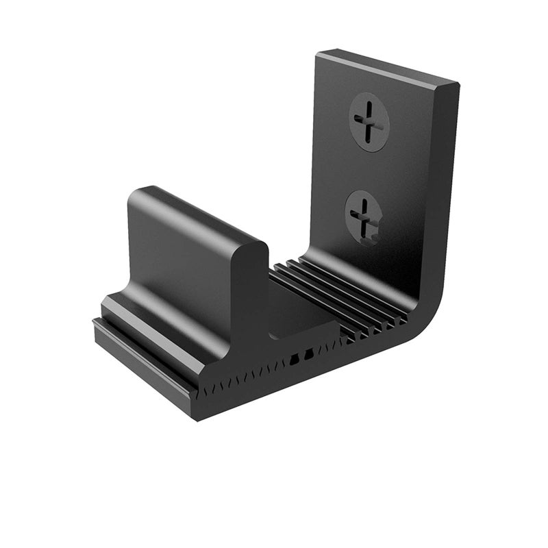 CCJH Sliding Barn Door Bottom Floor Guide Adjustable Wall Mount No Need for Ground Drillingï¼ˆBlack 1pcs - Image 1